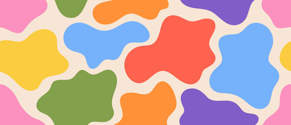 creative colorful blob pattern seamless abstract vector image