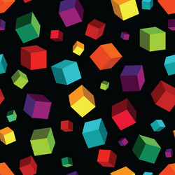 Geometric Cube Pattern vector image
