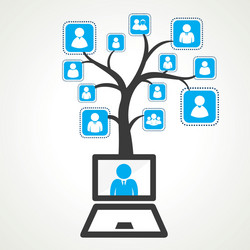 global connection for e-learning concept stock vector image