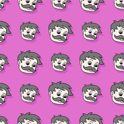 old man daddy seamless repeat pattern background vector image