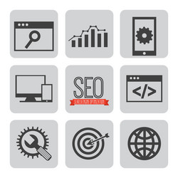 search engine optimization vector image