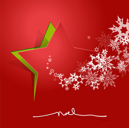 abstract background with christmas star and noel vector