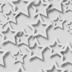 abstract seamless pattern stars with shadows vector image