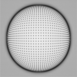 array with dynamic particles abstract background vector image
