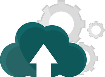 cloud computing setting vector image