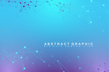 global network connection and big data vector image