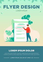 manager prioritizing tasks in to do list vector image