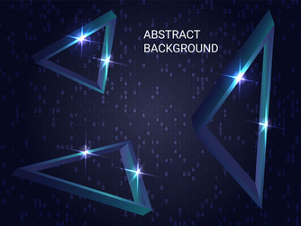 Metallic Sparkle Triangles vector image