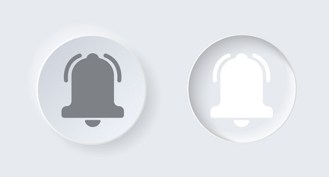 neumorphic round on and off button for interface vector image