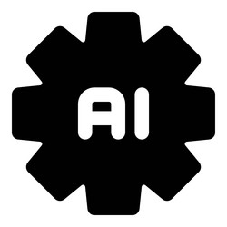 powerful ai technology that is automated vector image