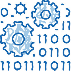 programming and coding process machine learning vector image