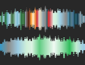 abstract colorful gradient indicator set vector image