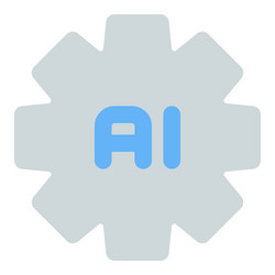 powerful ai technology that is automated vector image
