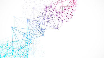 structure molecule and communication dna atom vector image