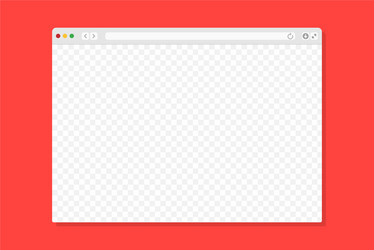 Web browser window computer or internet frame vector