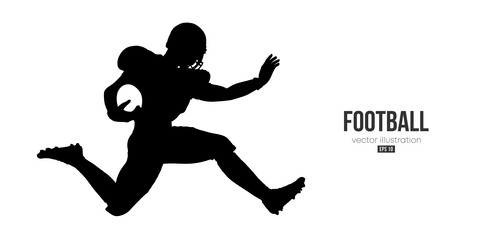 abstract silhouette of a nfl american football Vector Image