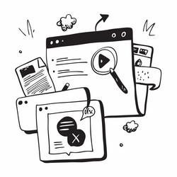 faq section with video tutorials concept vector image