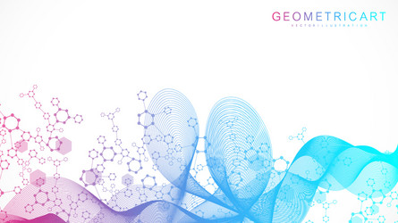 science network pattern connecting lines and dots vector image