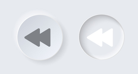 neumorphic round on and off button for interface vector image