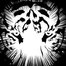 tiger head black and whit Vector Image