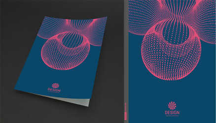 3d abstract molecular structure technology style vector image