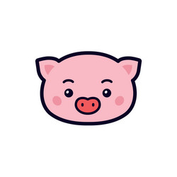 Cute pig print Royalty Free Vector Image - VectorStock