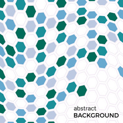abstract background with color hexagons vector image