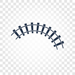 isolated rails railway top view ladder elements vector image