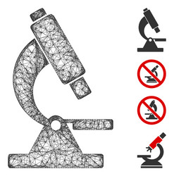 microscope web mesh vector image