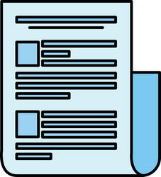 paper document file isolated icon vector image