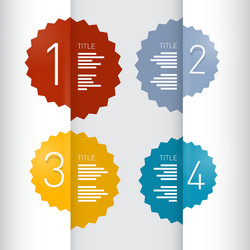 progress steps for tutorial infographics vector image