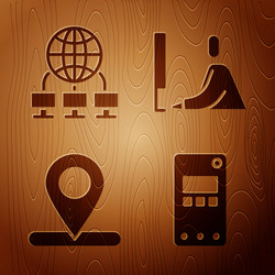 Set mobile phone computer network location vector