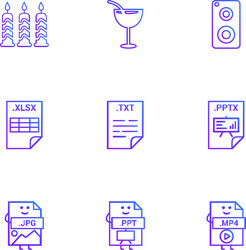 candle juice mobile xlsx excel txt file pptx vector image