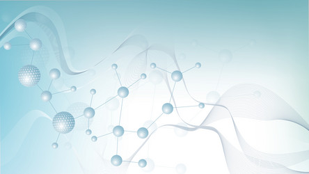 modern abstract molecules structure for science vector image