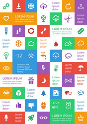 Ui infographics and web elements vector