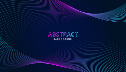 abstract dark background with wavy lines vector image