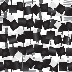 Abstract modern monochrome pattern vector