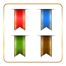 Bookmark Banners Set Vector Image