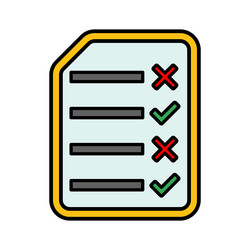 Checking checklist report seo icon vector