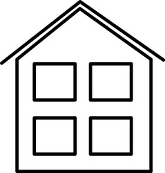 House windows icon vector