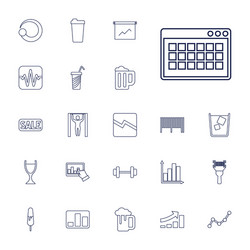 bar icons vector