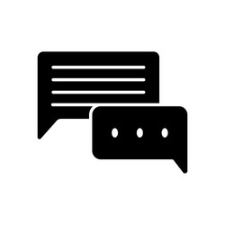 Chat speech talk icon vector