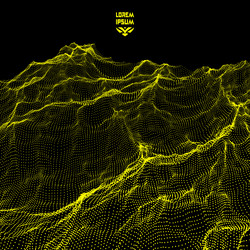landscape background terrain array with dynamic vector image