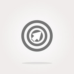 mouse cursor sign icon pointer symbol modern ui vector image