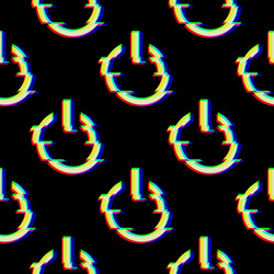 seamless pattern with symbol button vector image