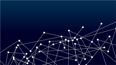abstract connecting dots and lines connection vector image