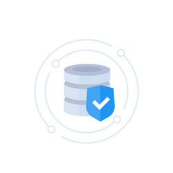 database security data protection vector image