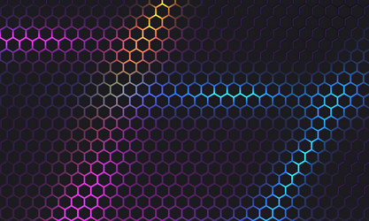 Dynamic Hexagon Abstract Background vector image
