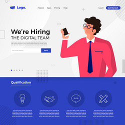 hiring concept vector