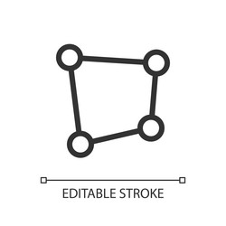 perspective tool pixel perfect linear ui icon vector image